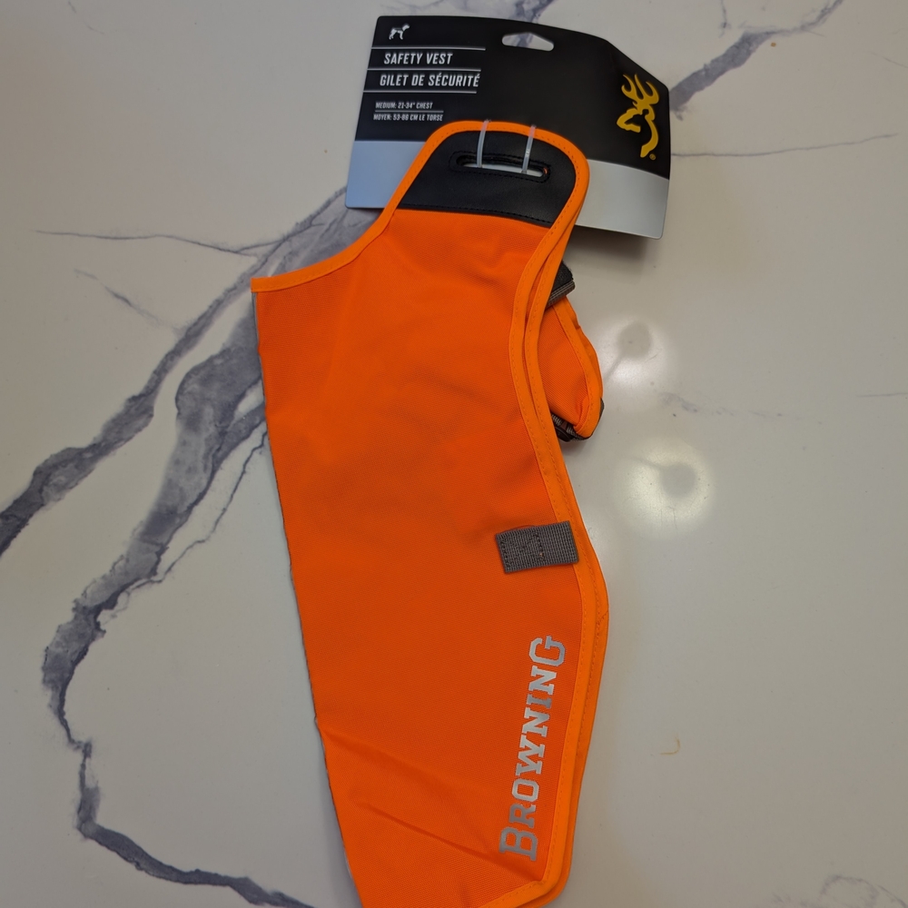 Browning Safety Vest with Bright Orange Edge, Medium